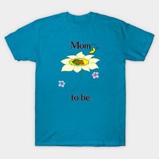 Mom To Be_Yellow Flower T-Shirt